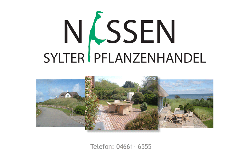 nissen-sylterpflanzenhandel.de Dieter Nissen ist ihr Spezialist f�r exclusiven Bepflanzungen und Design auf Sylt und dem Festland. Nieb�ll/Sylt Nordfriesland in Schleswig-Holstein. Die Ums�tzung wird durch Naturundkulturnissen.de erfolgreich und meisterhaft umges�tzt.